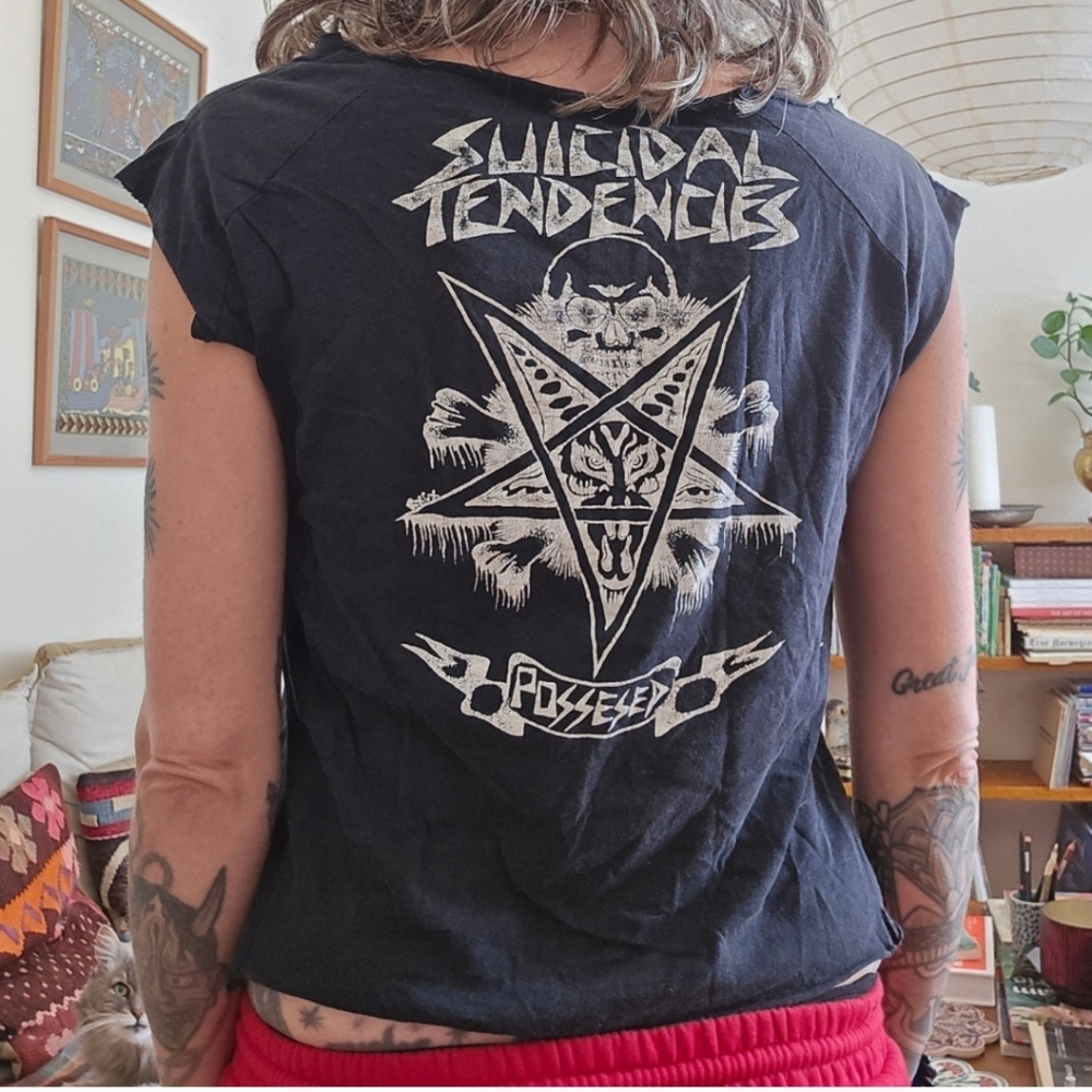 Rare Vintage 80s Authentic Suicidal Tendencies t-shirt (reworked)